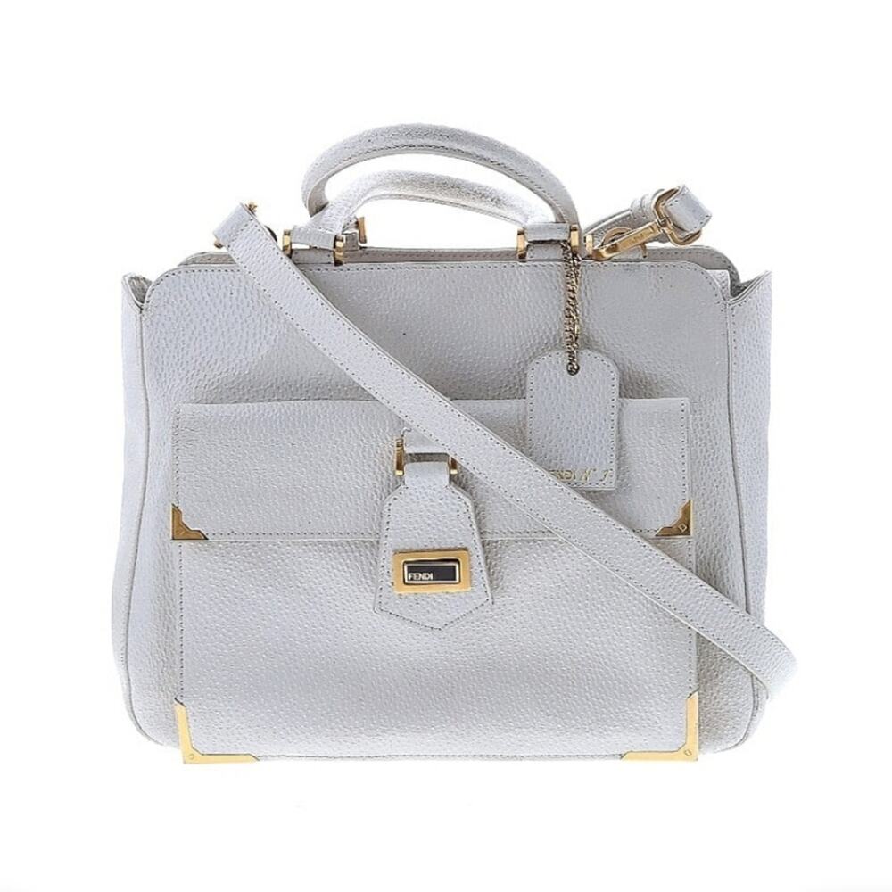 Fendi Classico No.3 Ivory Shopper Tote